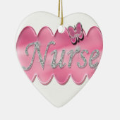 zuster met vlinder keramisch ornament (Rechts)