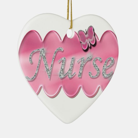 zuster met vlinder keramisch ornament (Rechts)