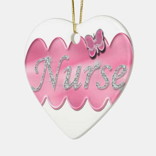 zuster met vlinder keramisch ornament (Links)