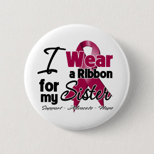 Zuster - Multiple Myeloma Ribbon Ronde Button 5,7 Cm