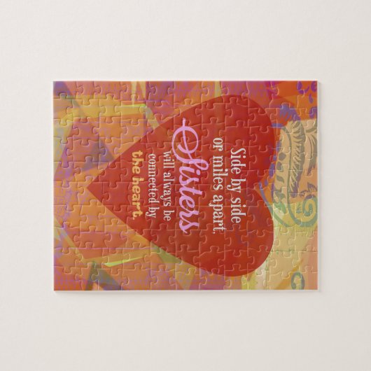 Zuster naast elkaar legpuzzel (Horizontaal)