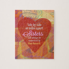 Zuster naast elkaar legpuzzel