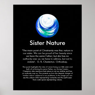 Zuster-Natuur Poster