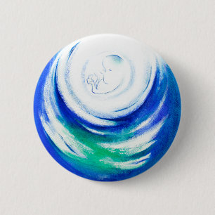 Zuster-Natuur Ronde Button 5,7 Cm