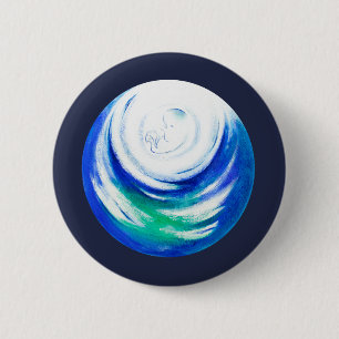 Zuster-Natuur Ronde Button 5,7 Cm