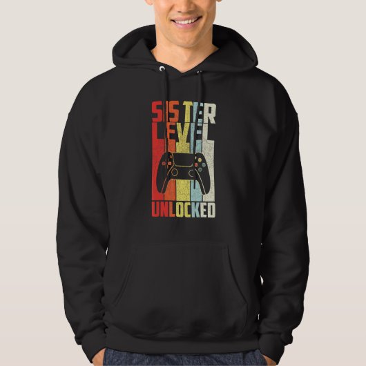 Zuster Niveau niet vergrendeld om zuster tot S te  Hoodie (Voorkant)