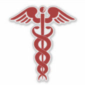 Zuster of Doctor Caduceus Sticker (Voorkant)