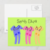 Zuster- of medische cadeautjes aan toonder briefkaart (Voorkant / Achterkant)