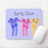 Zuster- of medische cadeautjes aan toonder muismat (Met muis)