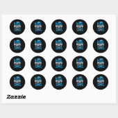 Zuster omdat badass Life Saver... grappige verplee Ronde Sticker (Vel)