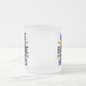 Zuster omdat zelfs artsen helden nodig hebben matglas koffiemok (Center)