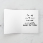 ZUSTER OP JE VERJAARDAG - VELE REDENEN WAAROM IK V KAART (Binnen)