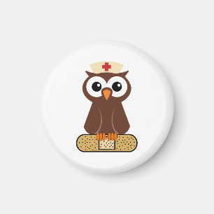 Zuster Owl (m/bandaid) Magneet