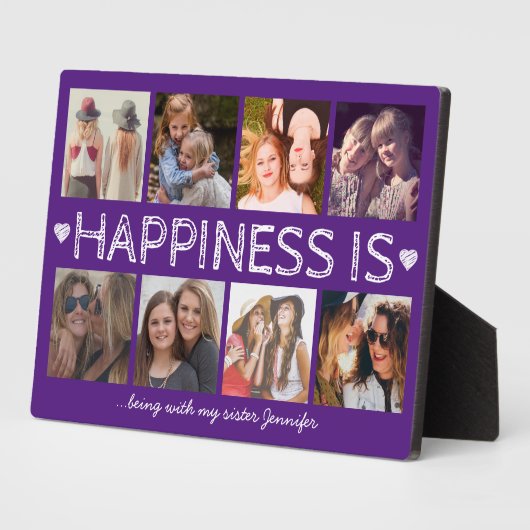 Zuster Paars 8 Foto collage Fotoplaat (Zijkant)