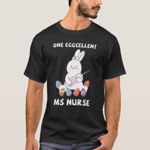 Zuster Pasen Dag Verpleegster Konijn Paasei T-shirt