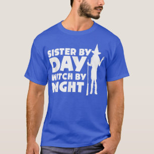 Zuster per dag heks van nacht halloween party Tric T-shirt