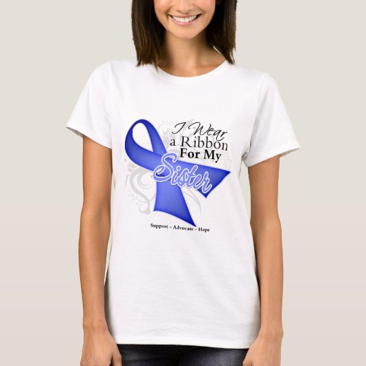 Zuster Periwinkle Ribbon - Stomach Cancer T-shirt (Voorkant)