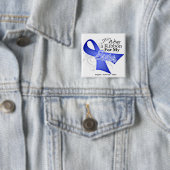 Zuster Periwinkle Ribbon - Stomach Cancer Vierkante Button 5,1 Cm (In situ)