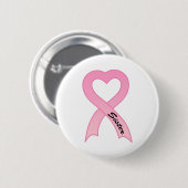 Zuster Pink Ribbon Button (Voorkant /achterkant)