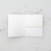 Zuster Pockets - Hartelijk dank - Blauw Bedankkaart (Binnen)