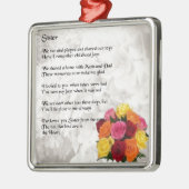 Zuster Poem - Flowers Metalen Ornament (Links)