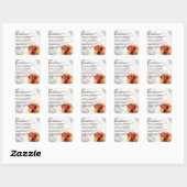 Zuster Poem - Flowers Vierkante Sticker (Vel)