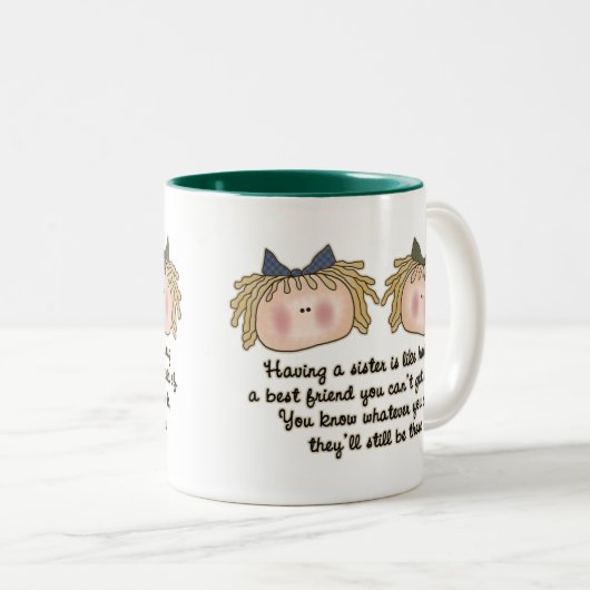 Zuster Poem leuke koffie mok (Voorkant rechts)