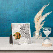 Zuster Poem Plaque - ontwerp van perzikRozen Fotoplaat (Insitu)