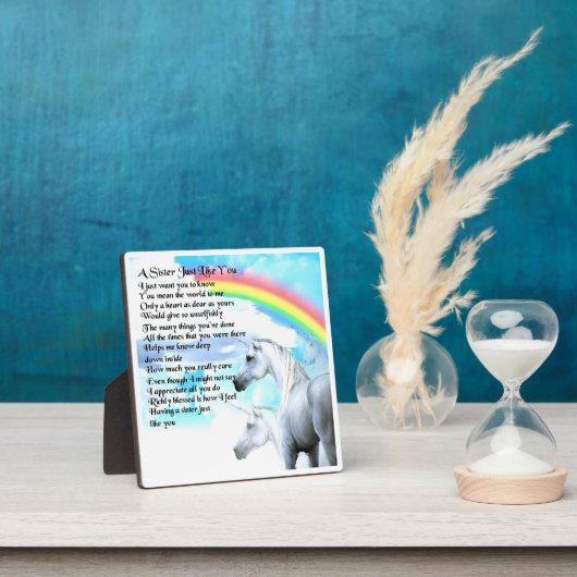 Zuster Poem Plaque - Unicorn Design Fotoplaat (Insitu)