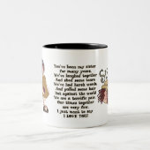 Zuster Poem sentimentale koffie mok (Center)