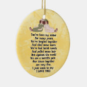 Zuster Poem-versiering Keramisch Ornament (Rechts)