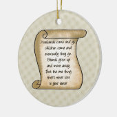 Zuster Poem-versiering Keramisch Ornament (Links)