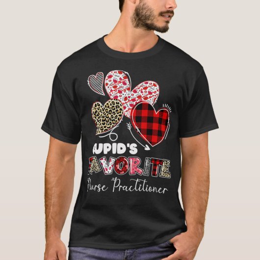 Zuster Practitioner Gift Valentijn Cupid's favorie T-shirt (Voorkant)