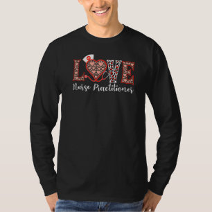 Zuster Practitioner Love Heart Stethoscope voor Wo T-shirt