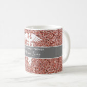 Zuster Practitioner Roze Rose Gold op maat Koffiemok (Voorkant rechts)