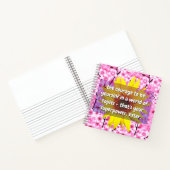 (Zuster Quotes) Kracht en Moed | Floral Gift Notitieboek (Binnen)