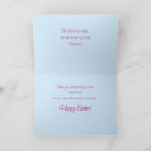 Zuster Religieuze paasbessen Nun Wildbloemen Kaart (Binnen)