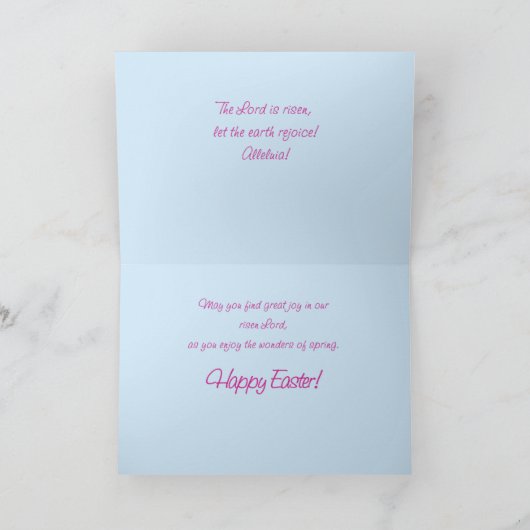 Zuster Religieuze paasbessen Nun Wildbloemen Kaart (Binnen)