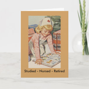 Zuster Retiring - So Retro Feestdagen Kaart