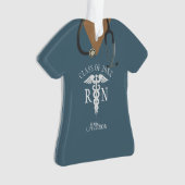 Zuster RN Afstuderen klasse van medische uniforme  Ornament (voorkant)