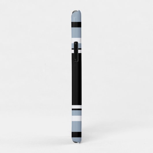 Zuster RN Caduceus Blue Stripes Personalized Case-Mate iPhone Case (Achterkant/rechts)