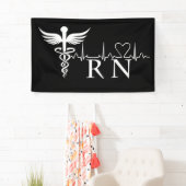 Zuster RN hartslag Spandoek (Insitu)