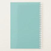 Zuster RN Medical Caduceus Blauwgroen Aangepast Planner (Achterkant)