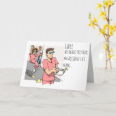 Zuster/RN/Medical Professional/Funny Get Well Kaart (Gele Bloem)