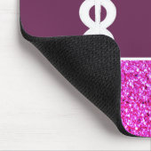 Zuster RN Medisch Paars Glitter Gepersonaliseerd Muismat (Hoek)