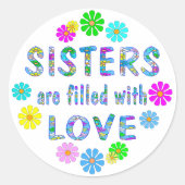 zuster ronde sticker (Voorkant)