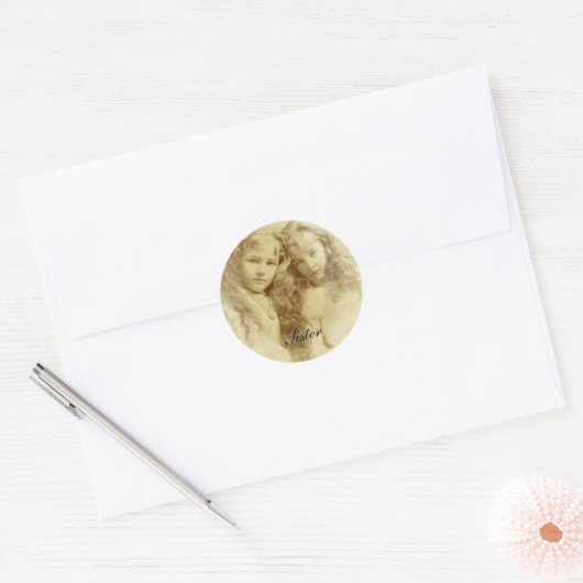 zuster ronde sticker (Envelop)