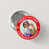 Zuster Rosie zegt: "Gezondheidszorg is een mensenr Ronde Button 3,2 Cm (Voorkant /achterkant)