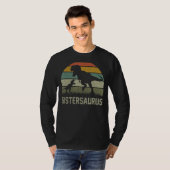 Zuster Saurus Rex Dinosaur Sistersaurus Family Mat T-shirt (Voorkant volledig)