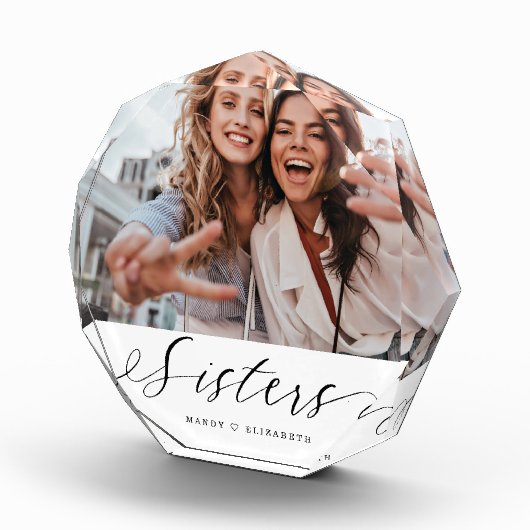 Zuster Script Gift for Sister Photo Keepomwille Fotoblokken (Rechts)